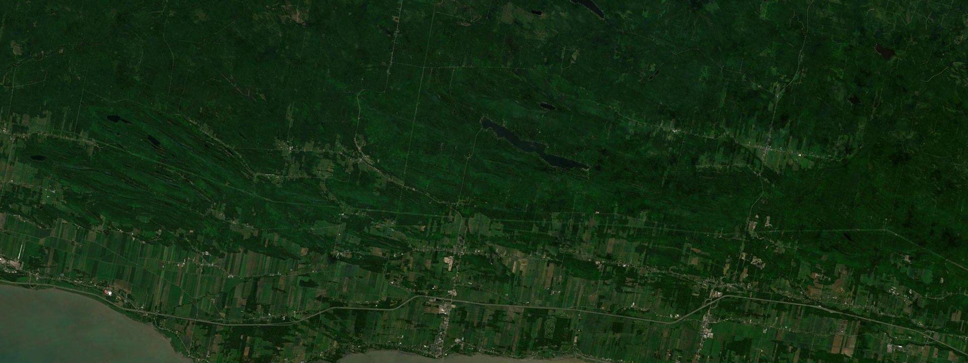 Vue satellite de Saint-Aubert