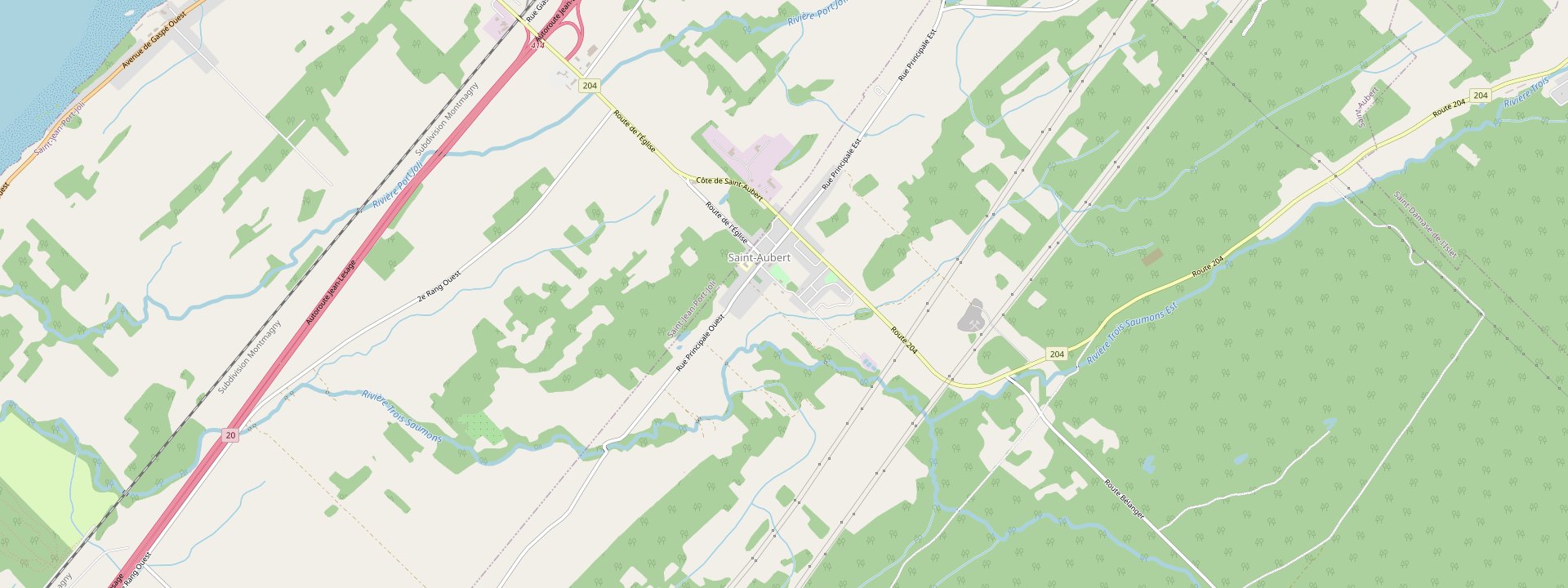 Plan des rues de Saint-Aubert