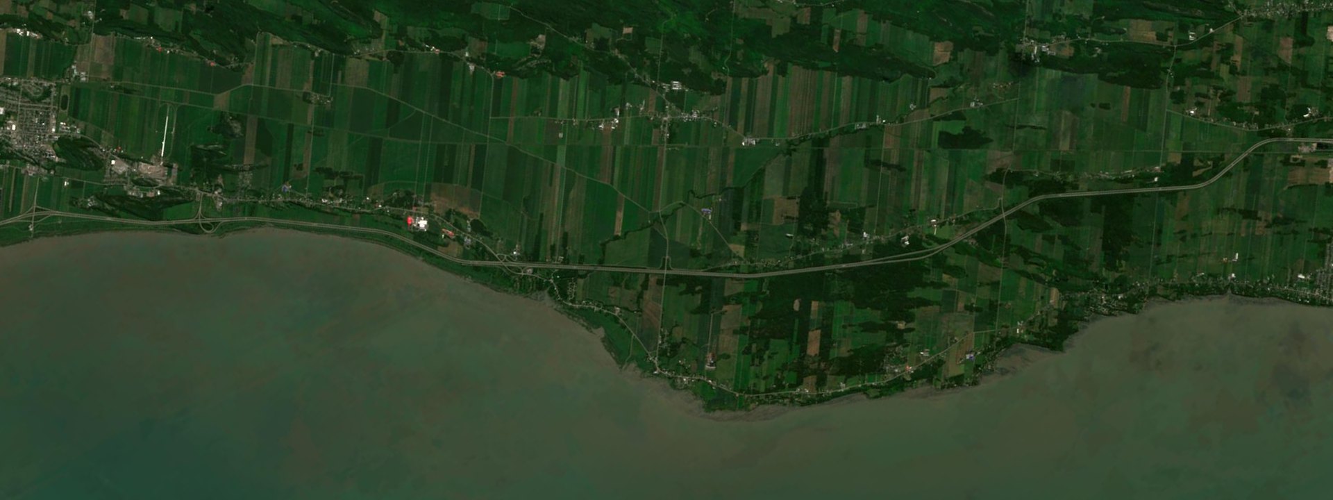 Vue satellite de Saint-Roch-des-Aulnaies