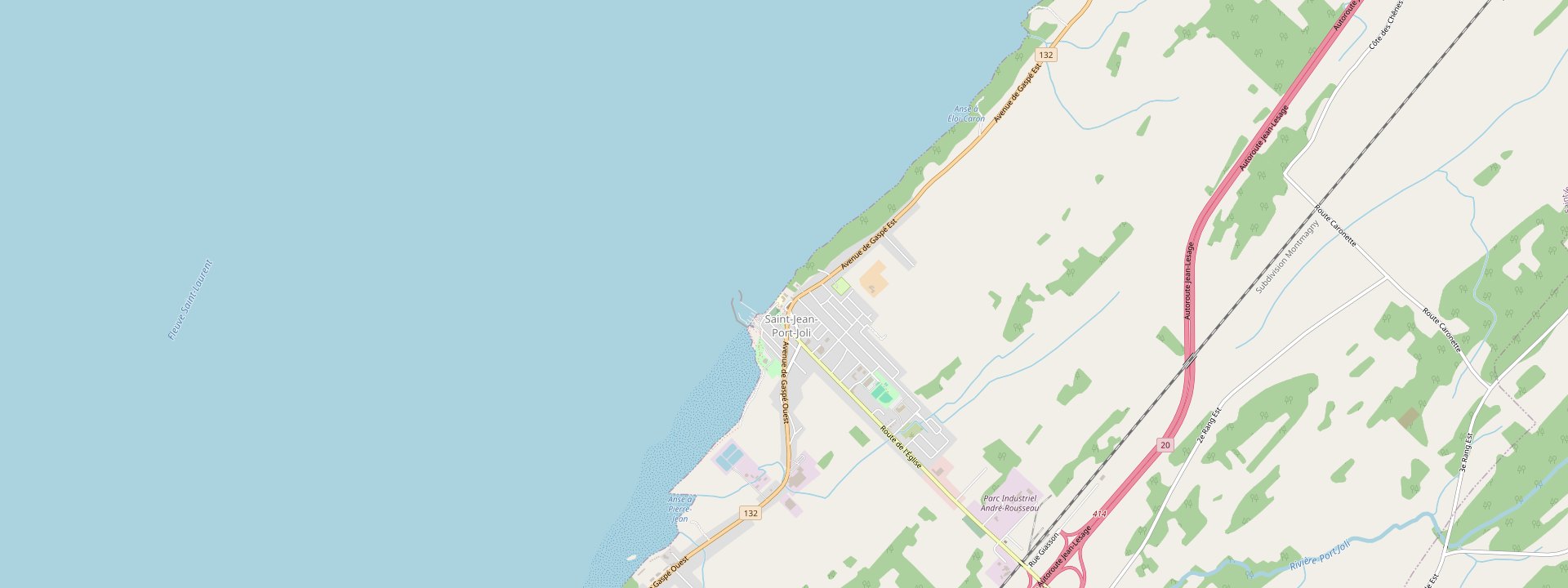 Plan des rues de Saint-Jean-Port-Joli