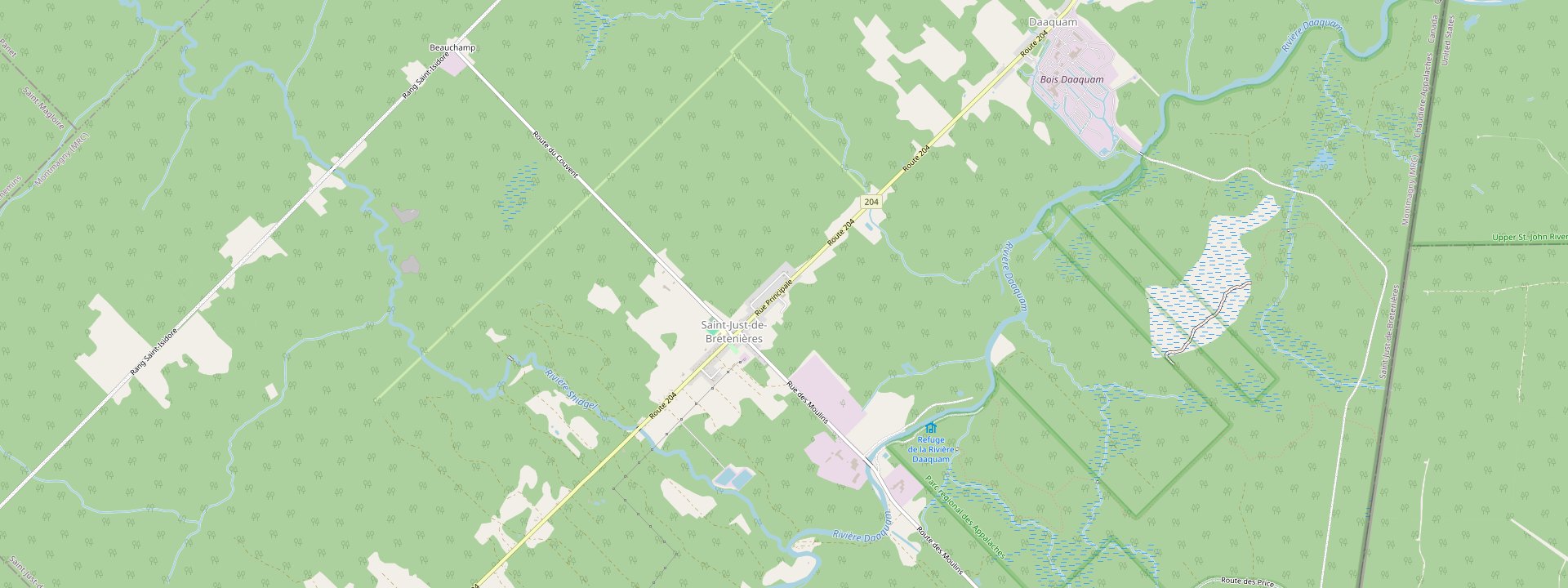 Plan des rues de Saint-Just-de-Bretenières