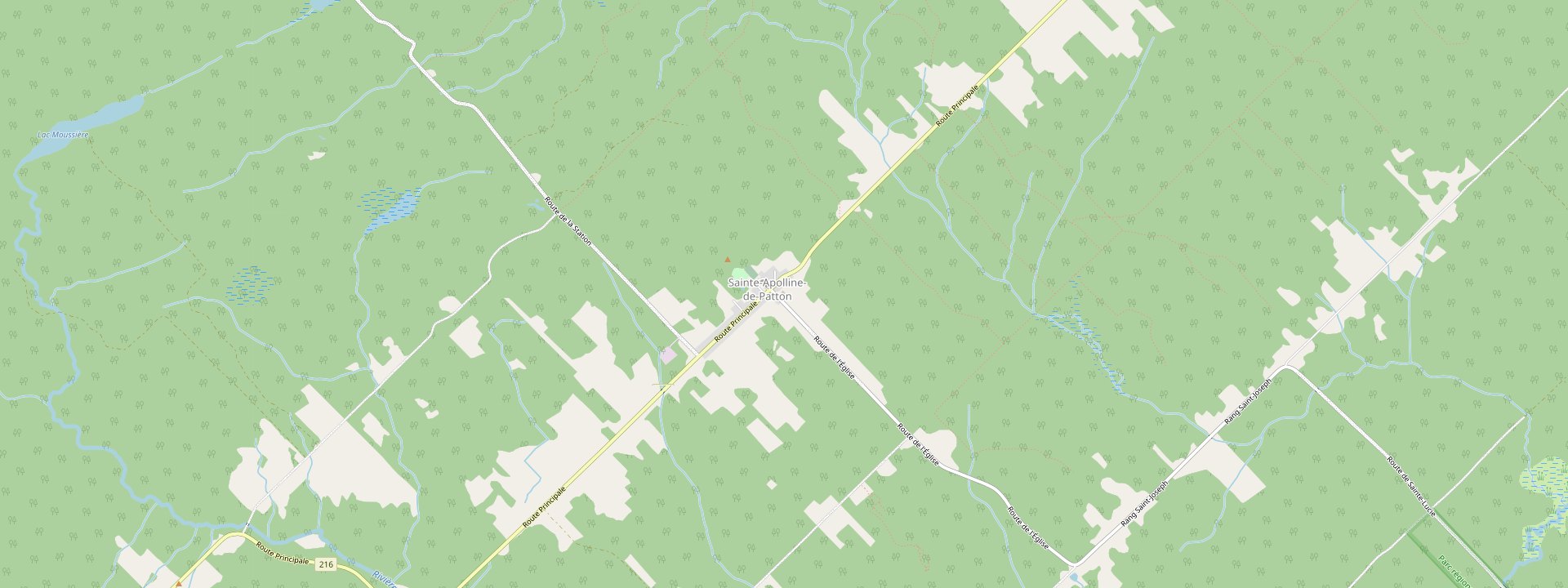 Plan des rues de Sainte-Apolline-de-Patton