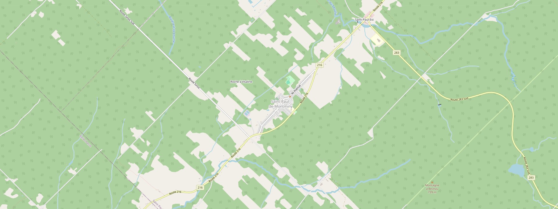 Plan des rues de Saint-Paul-de-Montminy