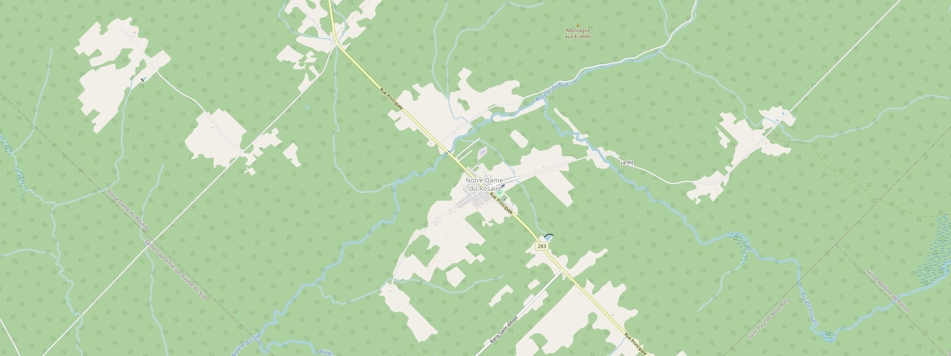 Plan des rues de Notre-Dame-du-Rosaire