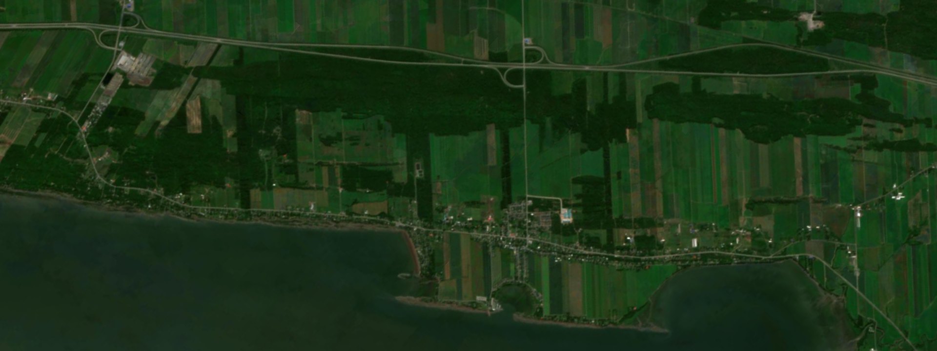 Vue satellite de Berthier-sur-Mer