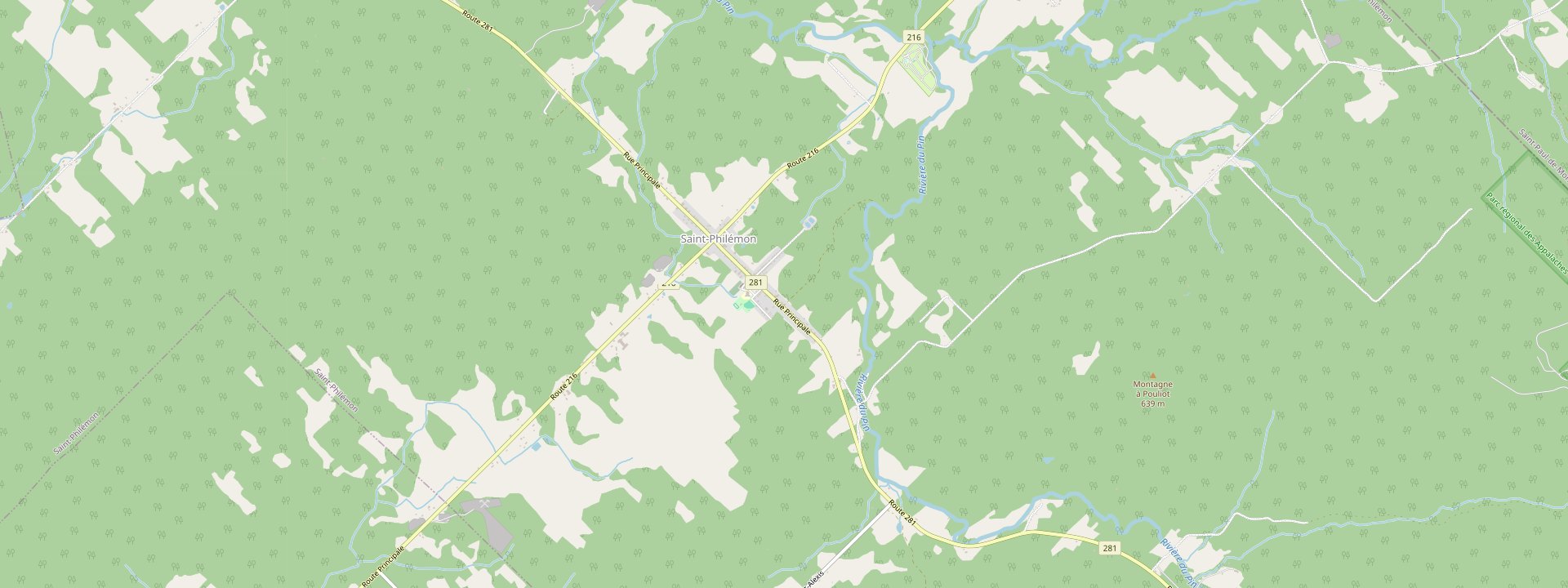 Plan des rues de Saint-Philémon