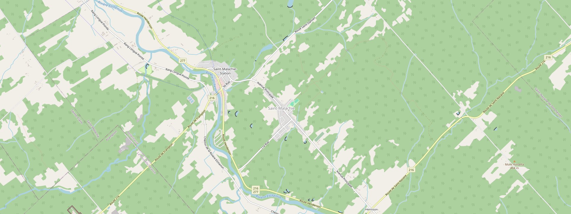 Plan des rues de Saint-Malachie
