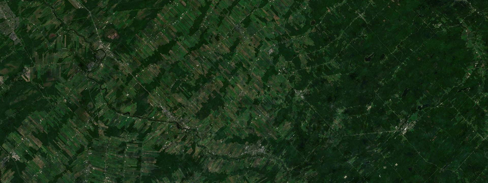 Vue satellite de Honfleur