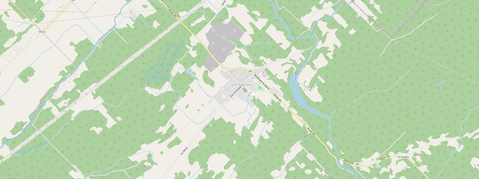 Plan des rues de Saint-Raphaël