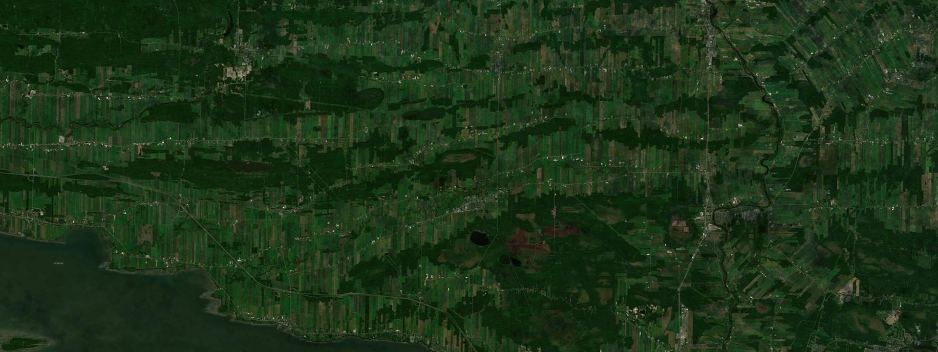 Vue satellite de Saint-Charles-de-Bellechasse