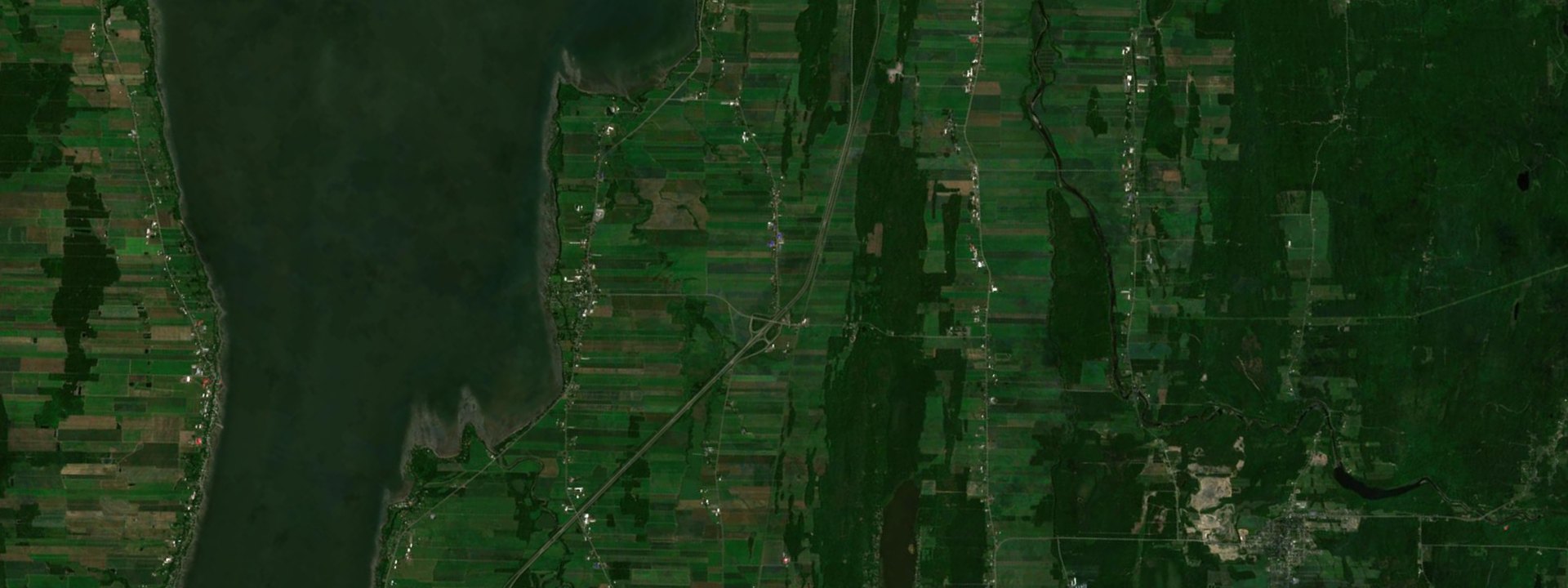 Vue satellite de Saint-Vallier