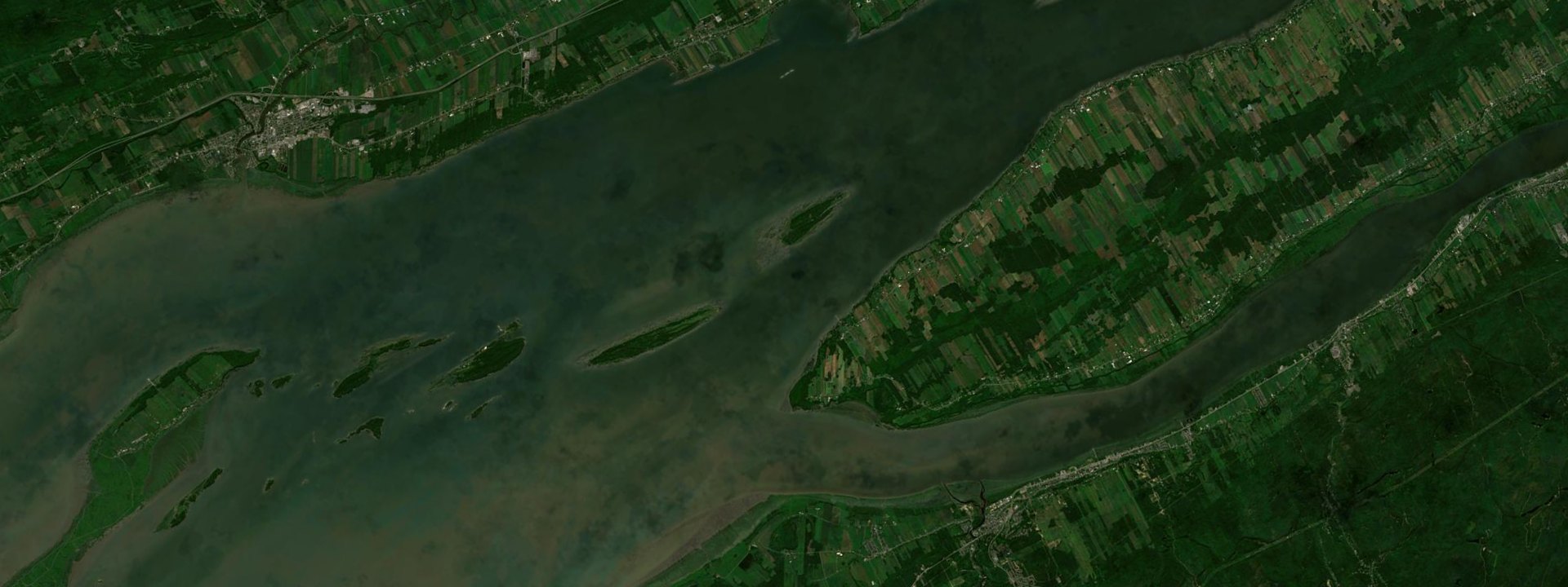 Vue satellite de Saint-François-de-l'Île-d'Orléans