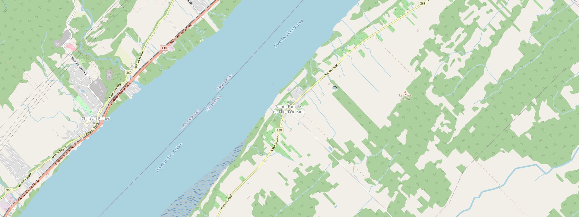 Plan des rues de Sainte-Famille-de-l'Île-d'Orléans