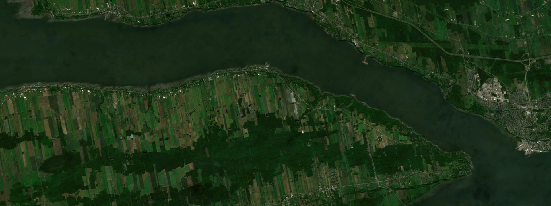 Vue satellite de Saint-Laurent-de-l'Île-d'Orléans