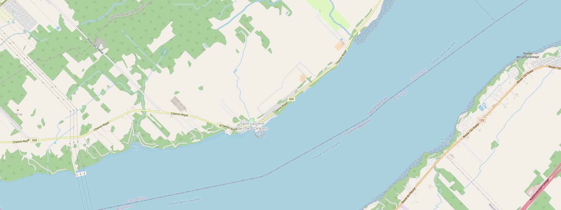 Plan des rues de Saint-Laurent-de-l'Île-d'Orléans