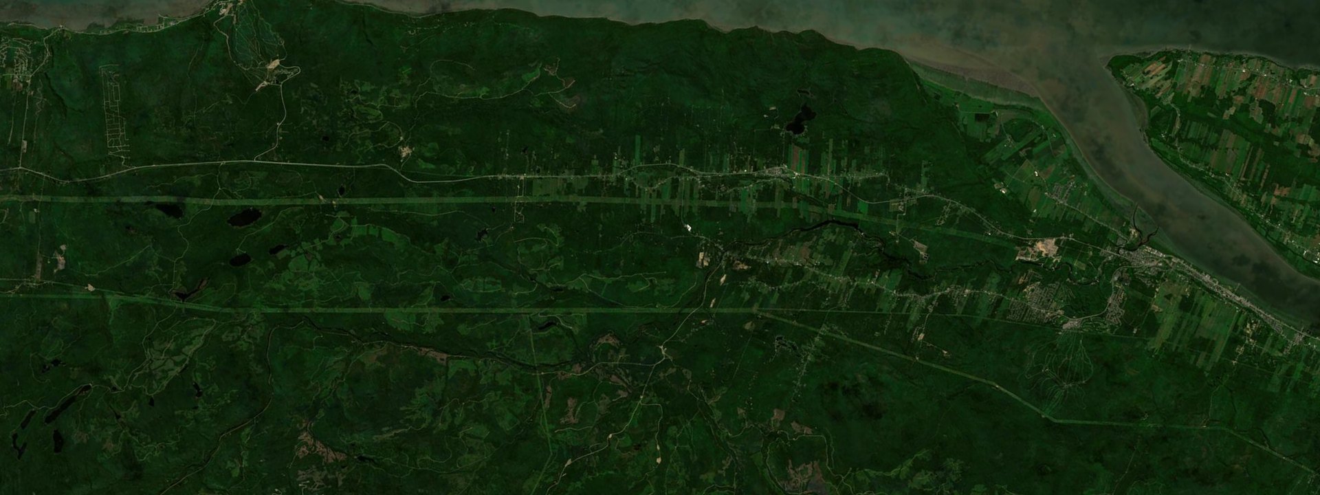 Vue satellite de Saint-Tite-des-Caps