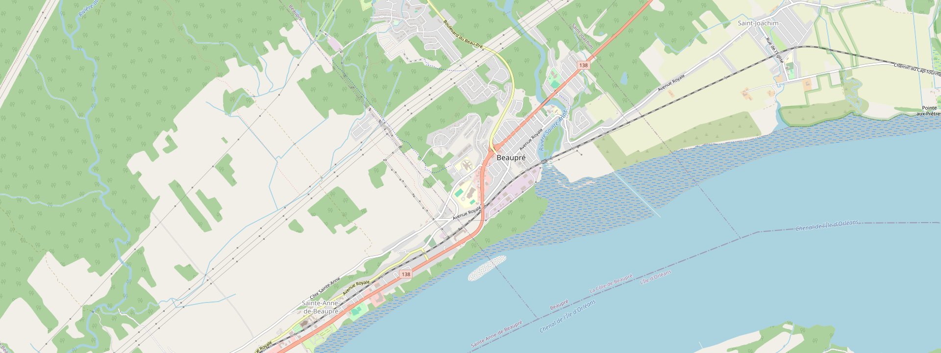 Plan des rues de Beaupré