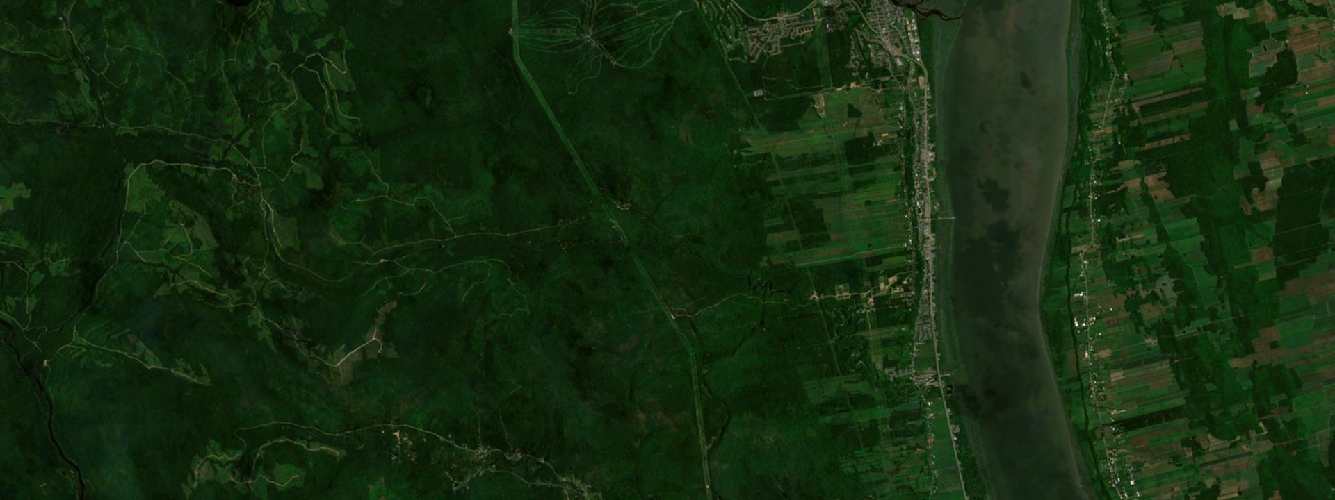 Vue satellite de Sainte-Anne-de-Beaupré