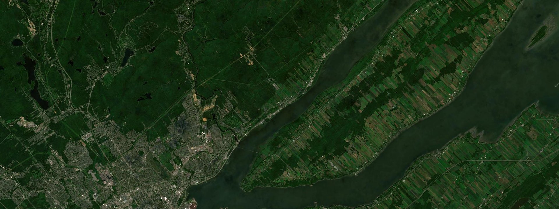 Vue satellite de L'Ange-Gardien