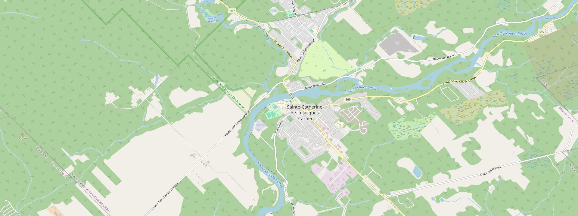 Plan des rues de Sainte-Catherine-de-la-Jacques-Cartier