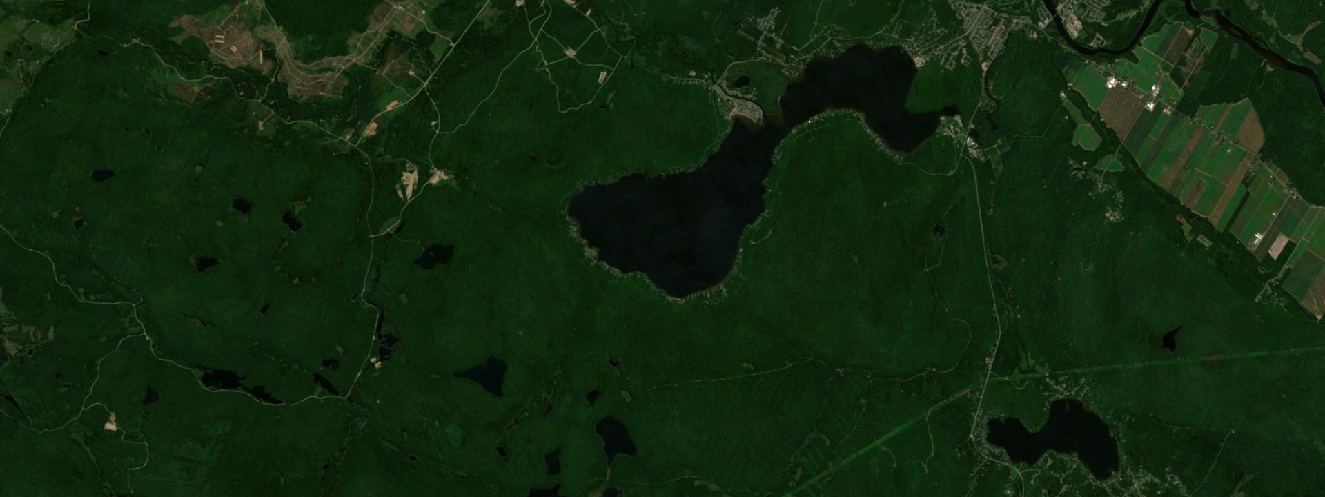 Vue satellite de Lac-Saint-Joseph