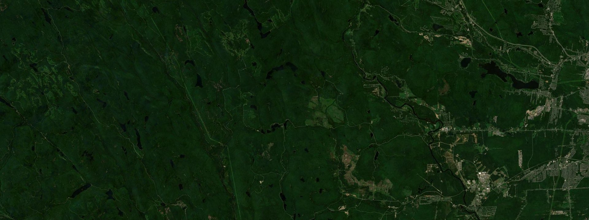 Vue satellite de Saint-Gabriel-de-Valcartier
