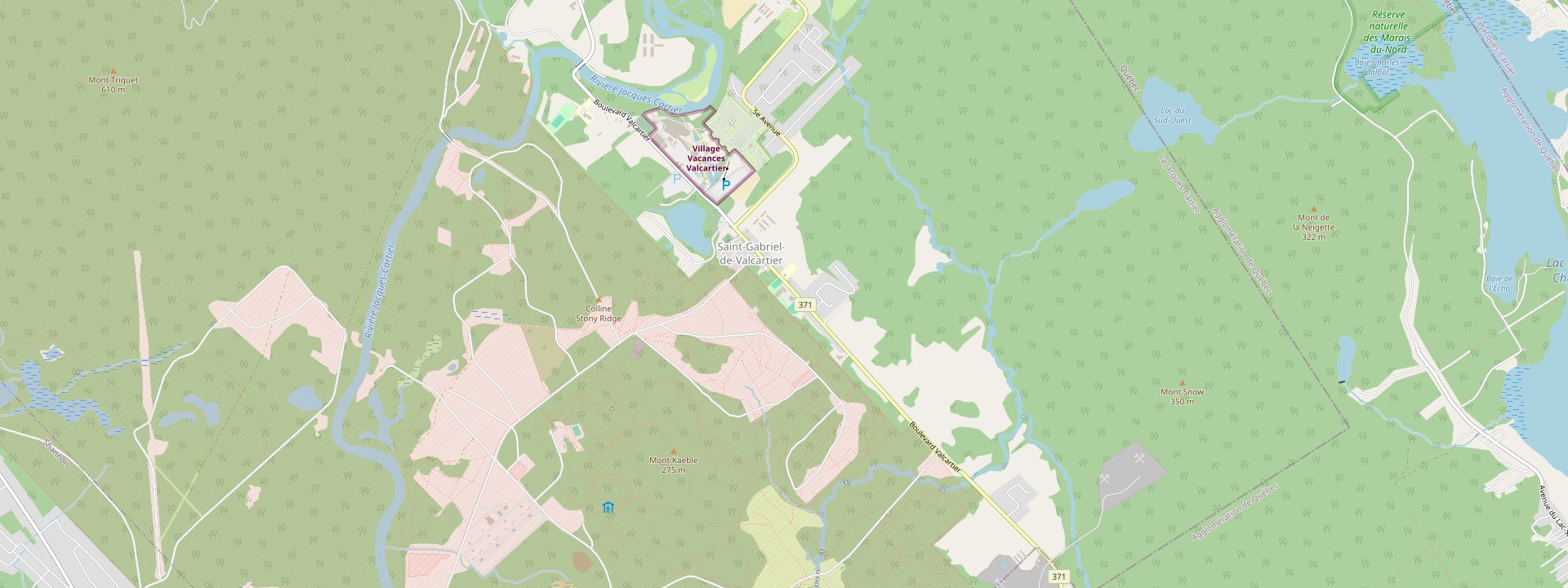 Plan des rues de Saint-Gabriel-de-Valcartier