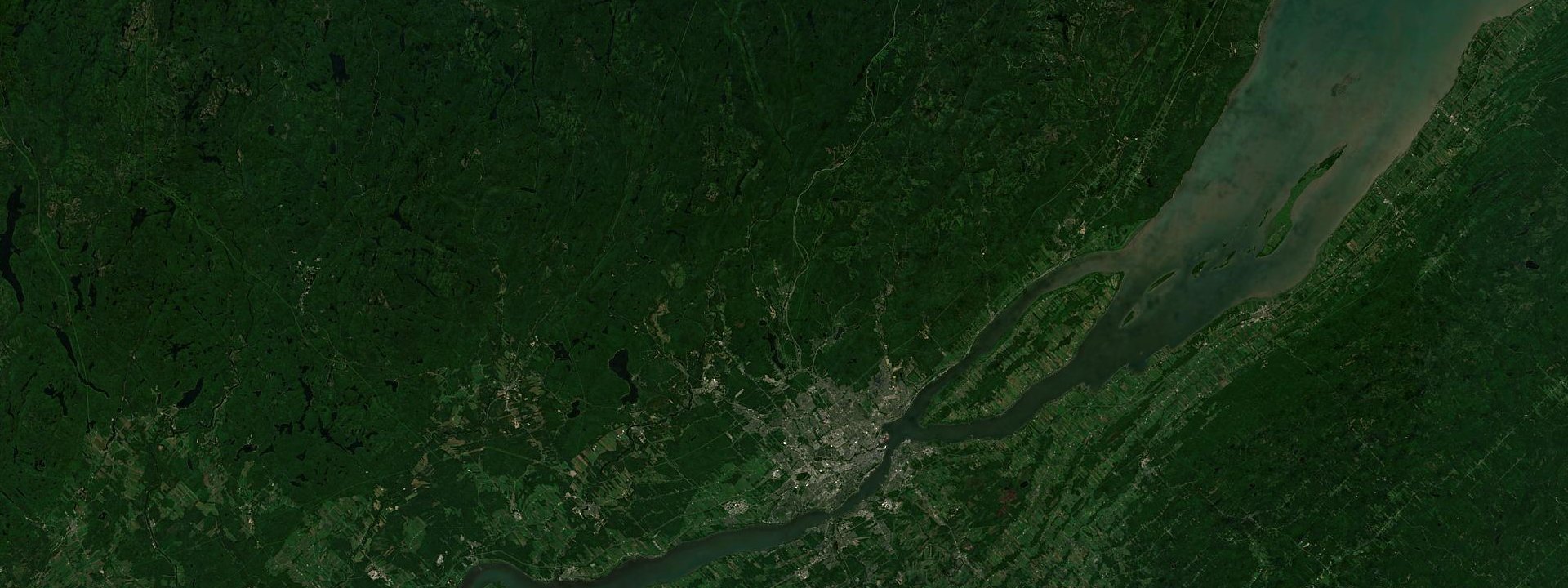 Vue satellite de Stoneham-et-Tewkesbury