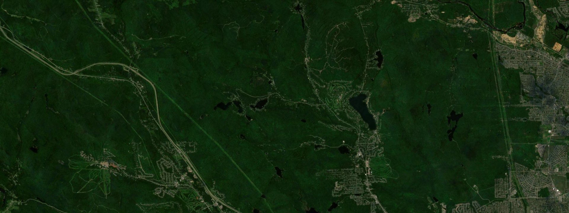 Vue satellite de Lac-Beauport