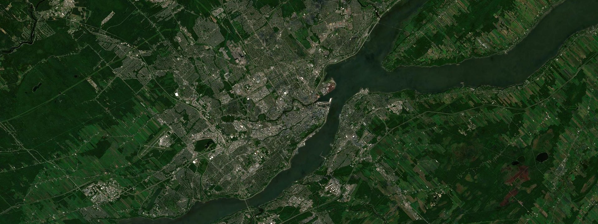 Vue satellite de Notre-Dame-des-Anges