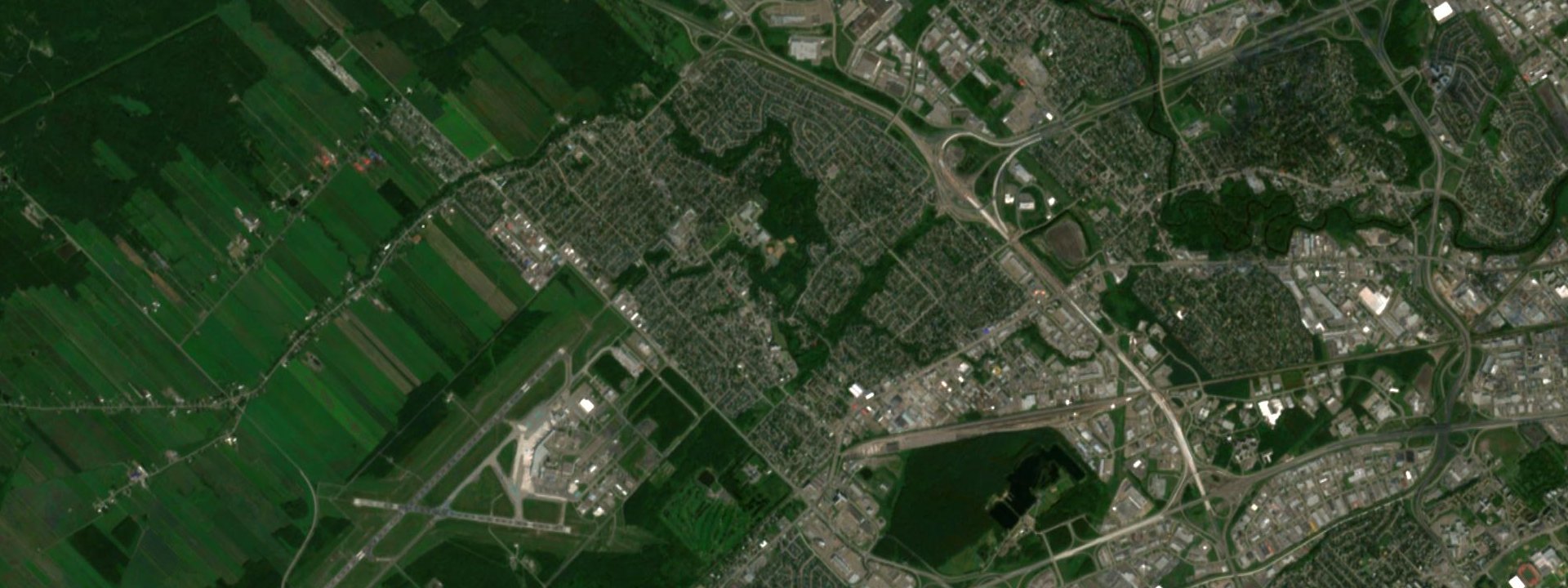Vue satellite de L'Ancienne-Lorette