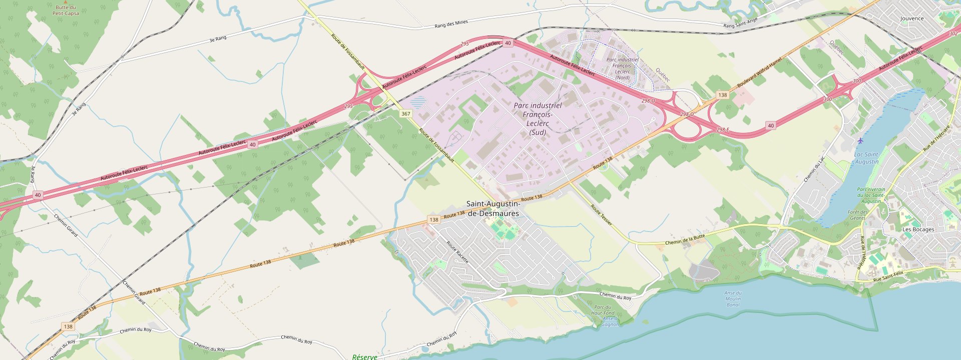 Plan des rues de Saint-Augustin-de-Desmaures