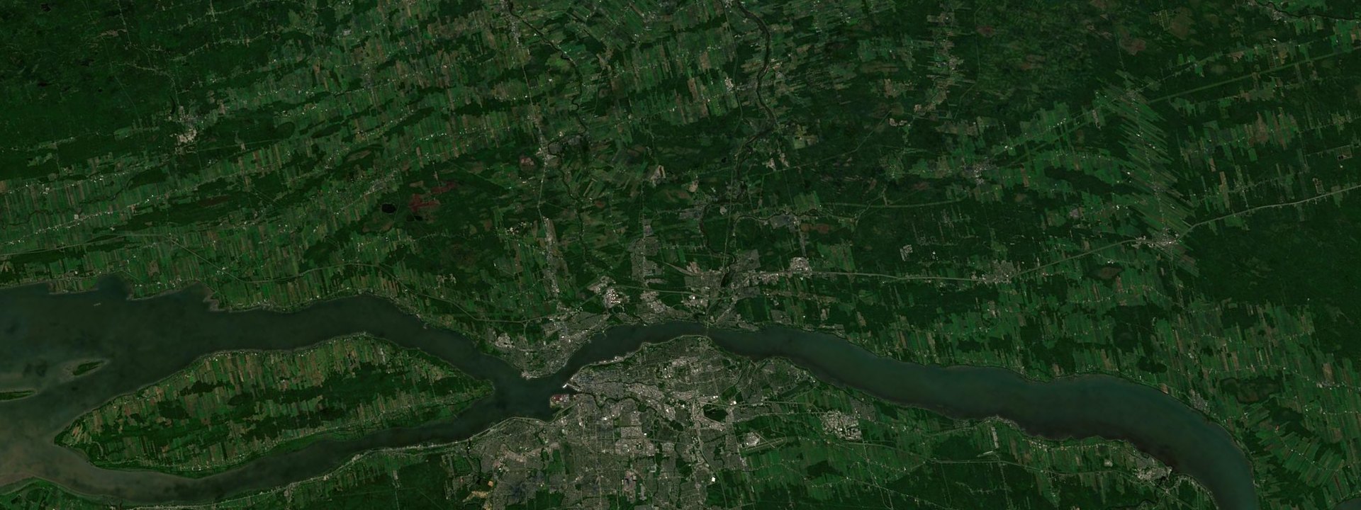 Vue satellite de Lévis
