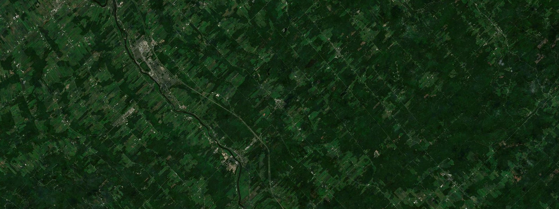 Vue satellite de Saints-Anges