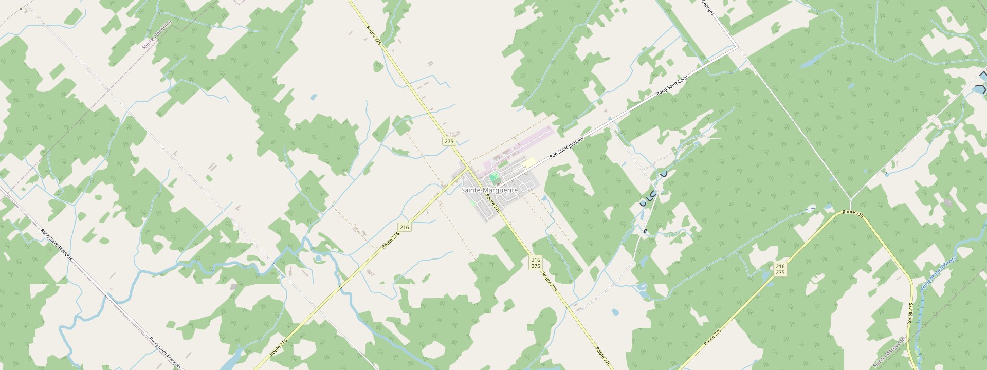 Plan des rues de Sainte-Marguerite