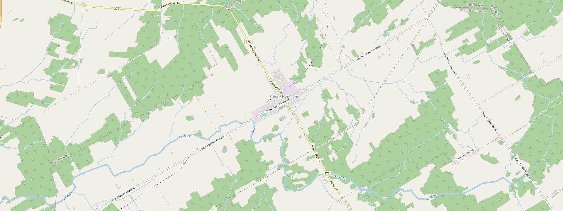 Plan des rues de Sainte-Hénédine