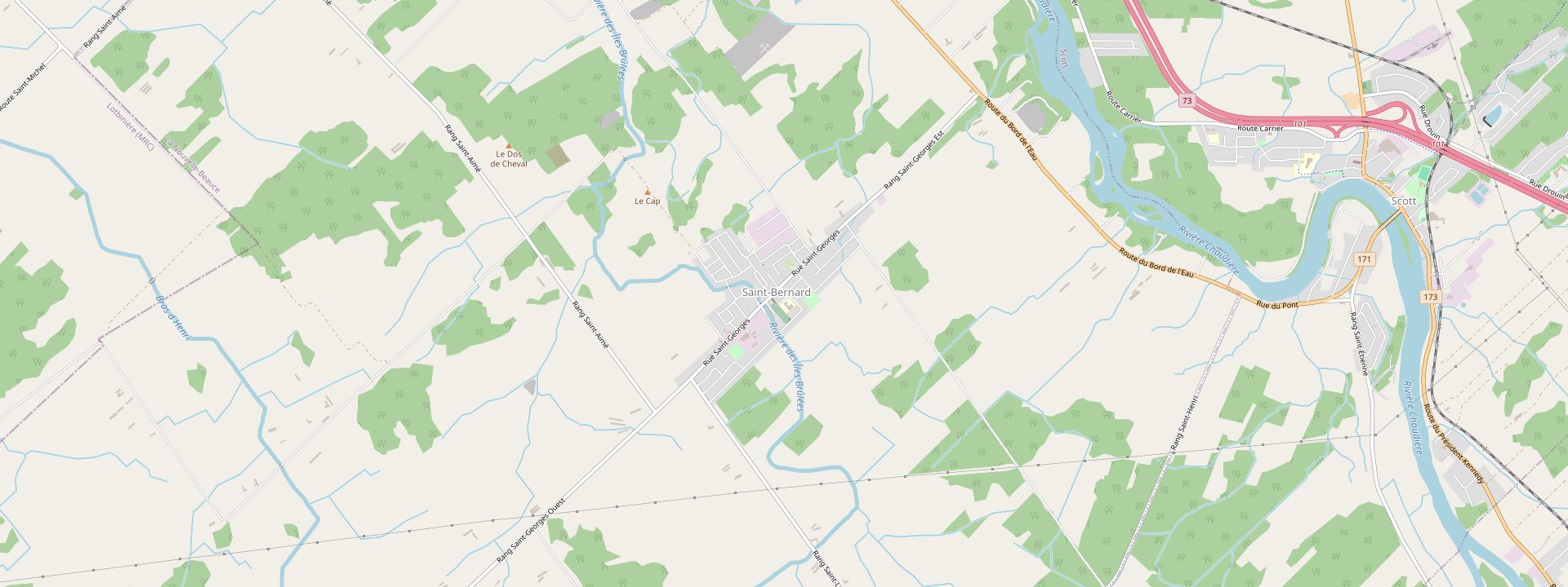 Plan des rues de Saint-Bernard