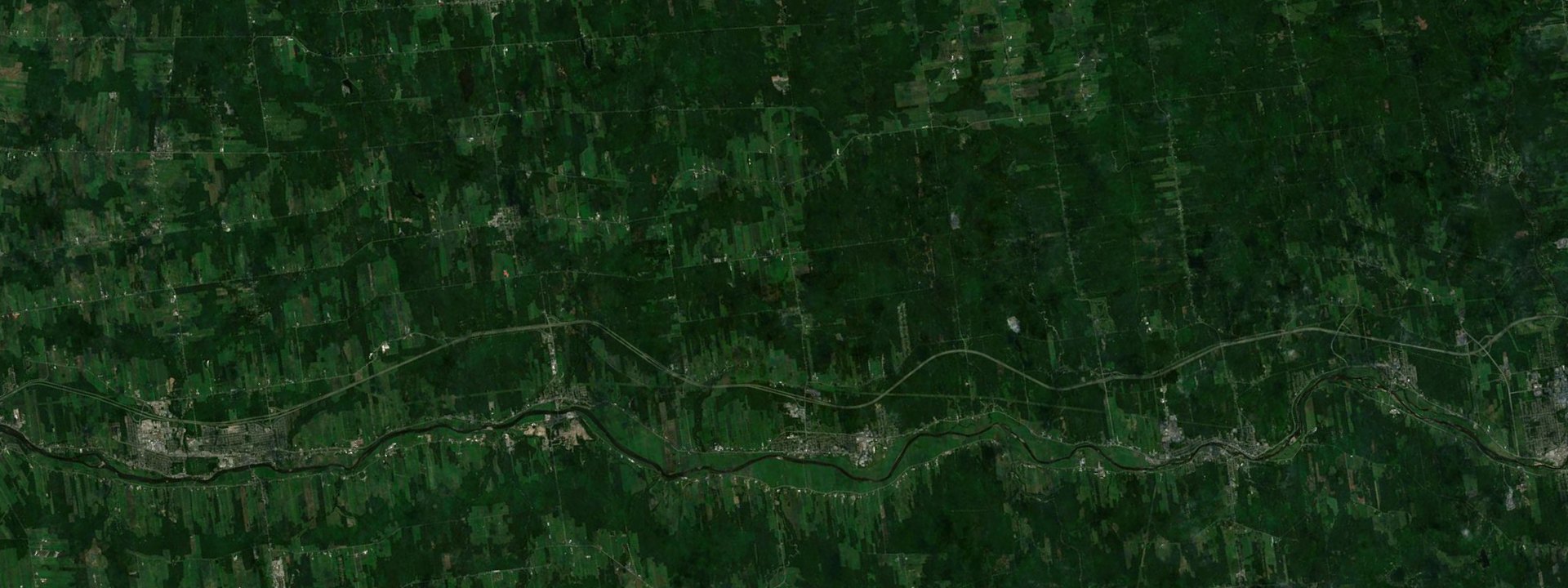 Vue satellite de Saint-Joseph-de-Beauce
