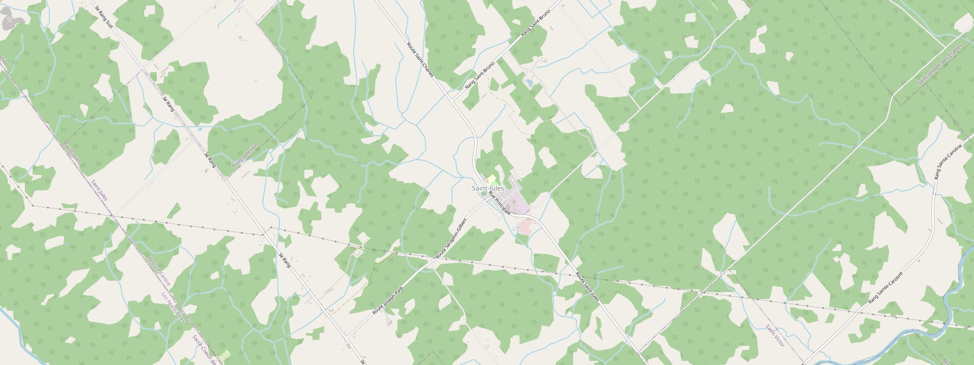 Plan des rues de Saint-Jules