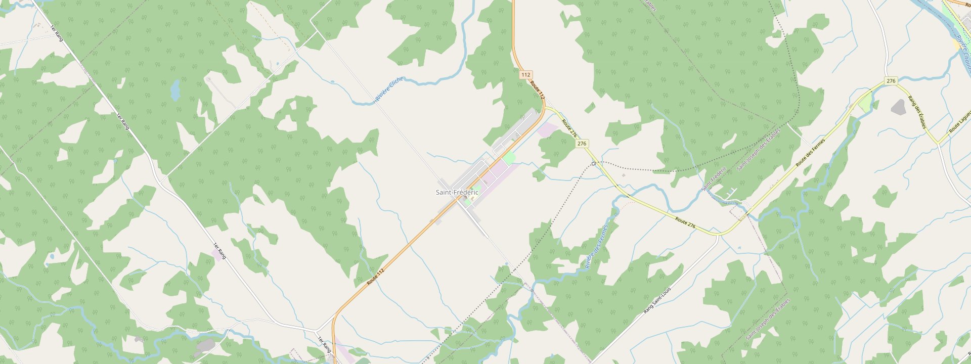 Plan des rues de Saint-Frédéric