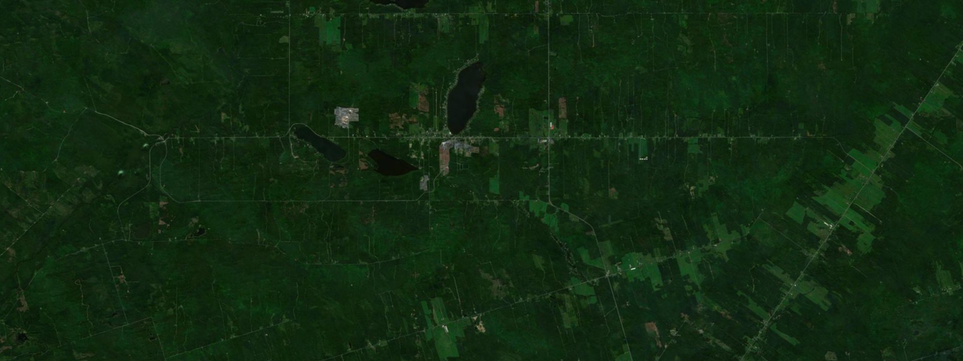 Vue satellite de Sainte-Aurélie