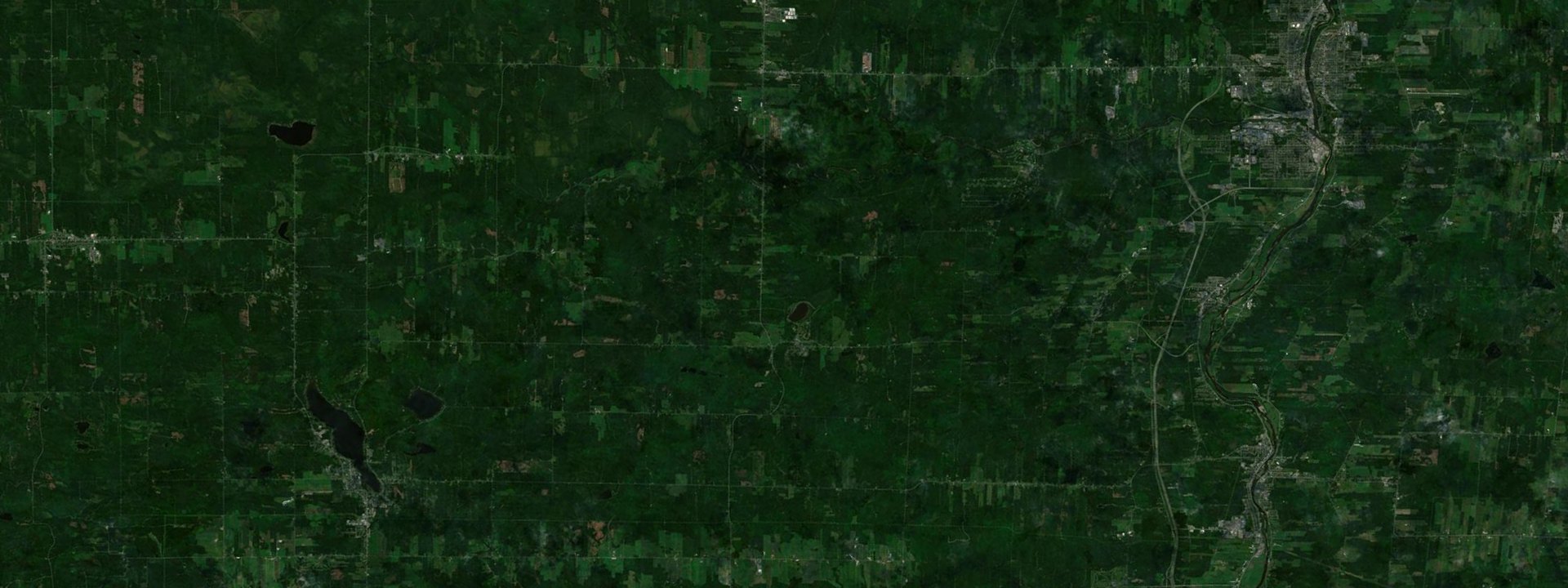 Vue satellite de Saint-Benjamin