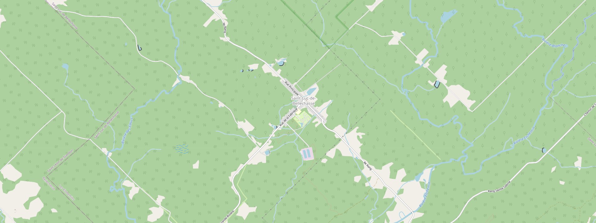 Plan des rues de Saint-Luc-de-Bellechasse