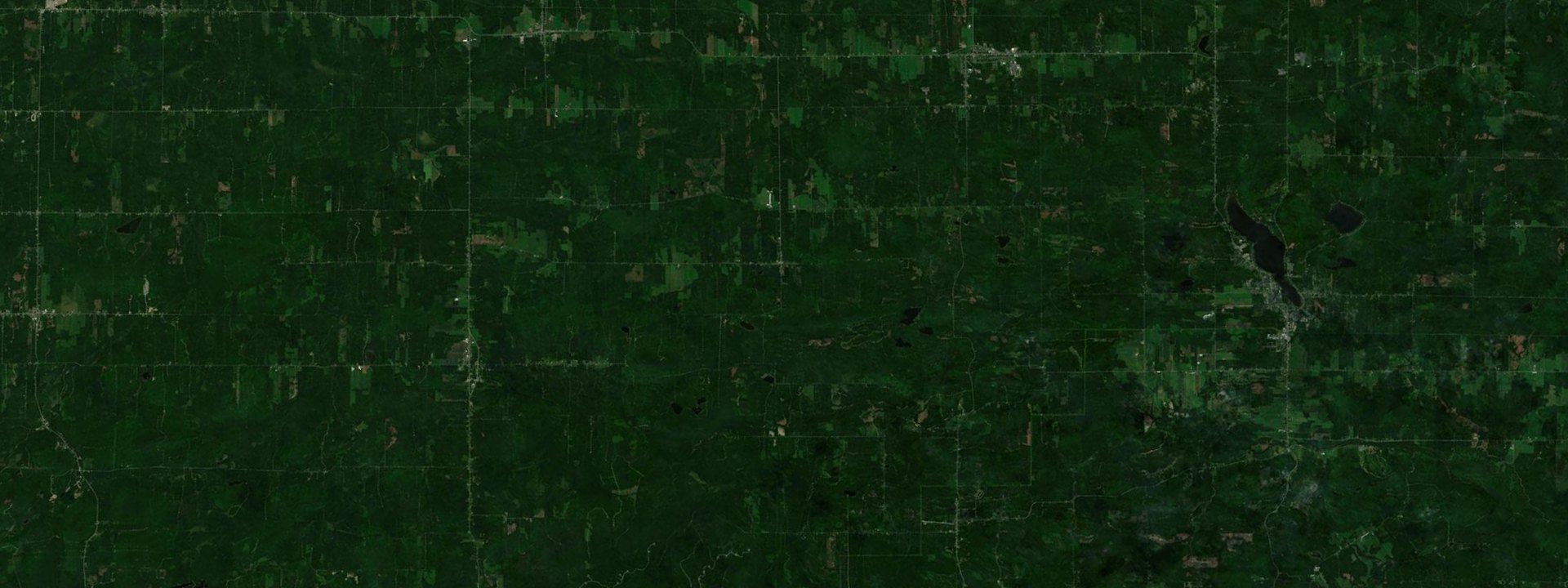 Vue satellite de Sainte-Sabine