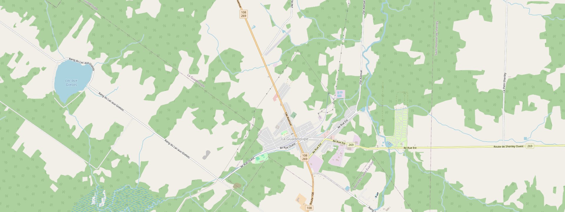 Plan des rues de La Guadeloupe