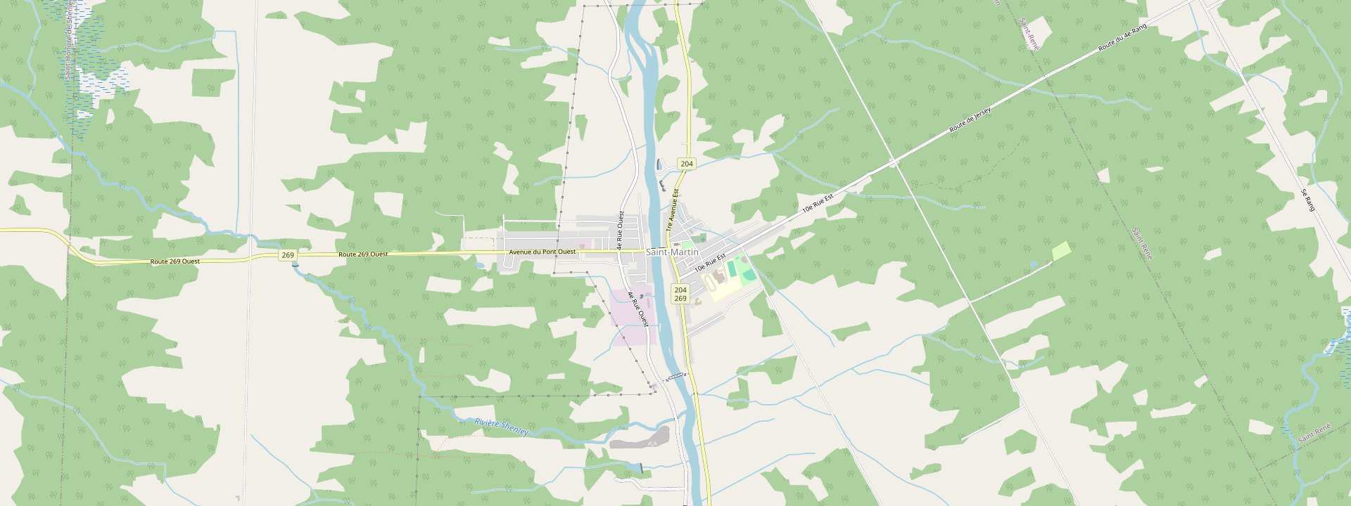 Plan des rues de Saint-Martin