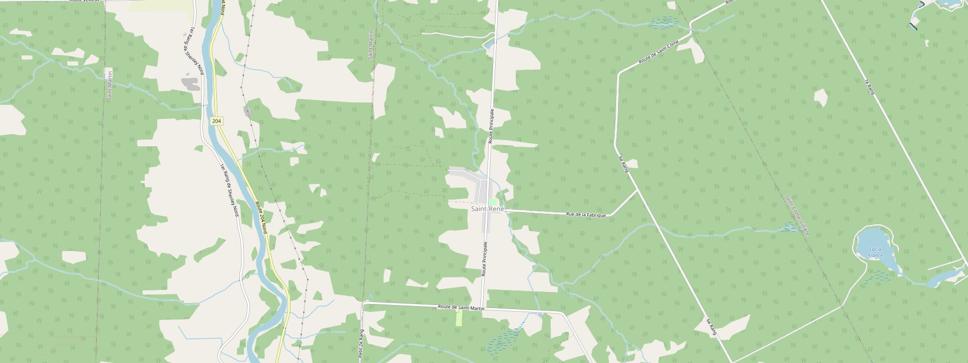 Plan des rues de Saint-René
