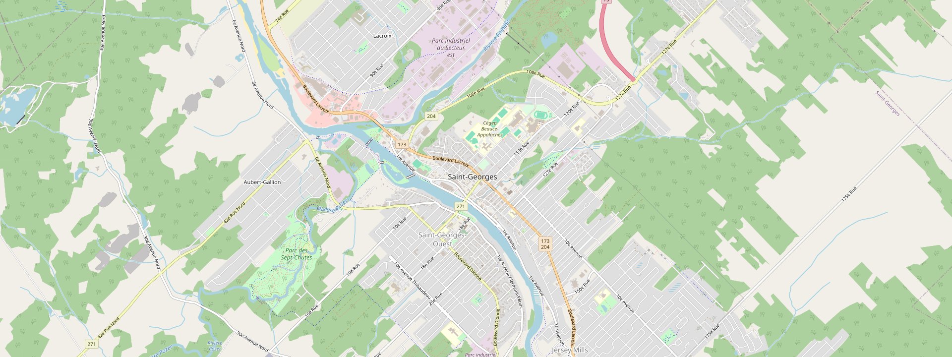 Plan des rues de Saint-Georges