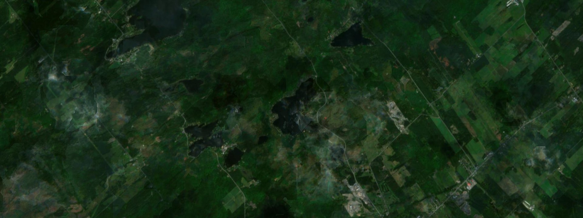 Vue satellite de Lac-Poulin