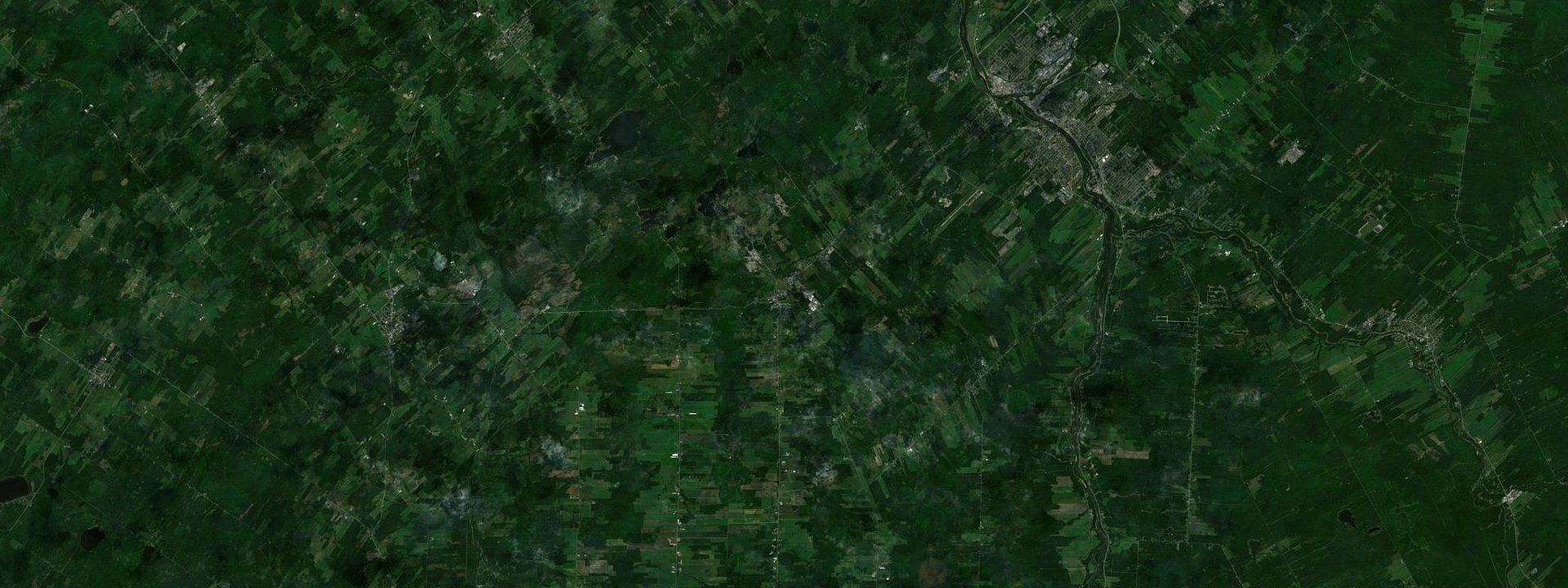 Vue satellite de Saint-Benoît-Labre